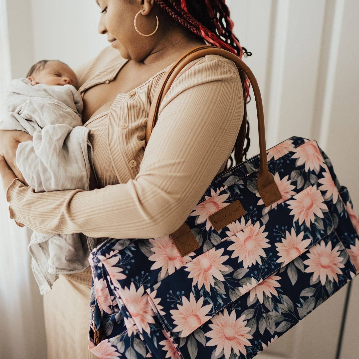 Birth Bag: Hospital Weekender Bag + Changing Pad + Pouch - Blissfully Lavender BoutiqueBaby Boldly