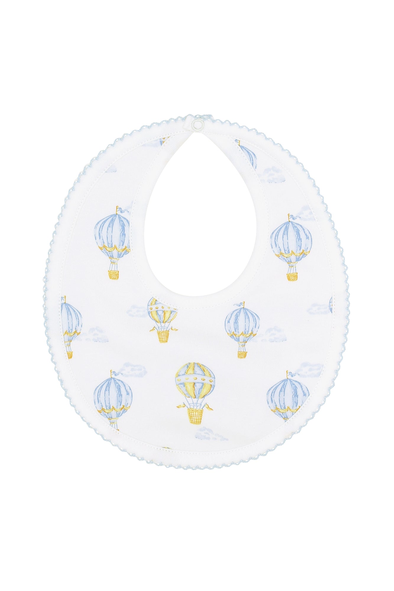 Blue Balloons Print Baby Bib - Blissfully Lavender BoutiqueNella Pima