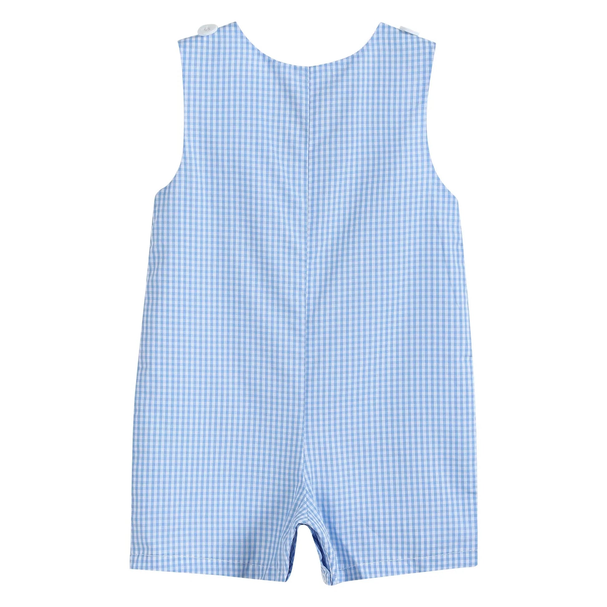 Blue Gingham Golf Hole Shortall - Blissfully Lavender BoutiqueLil Cactus