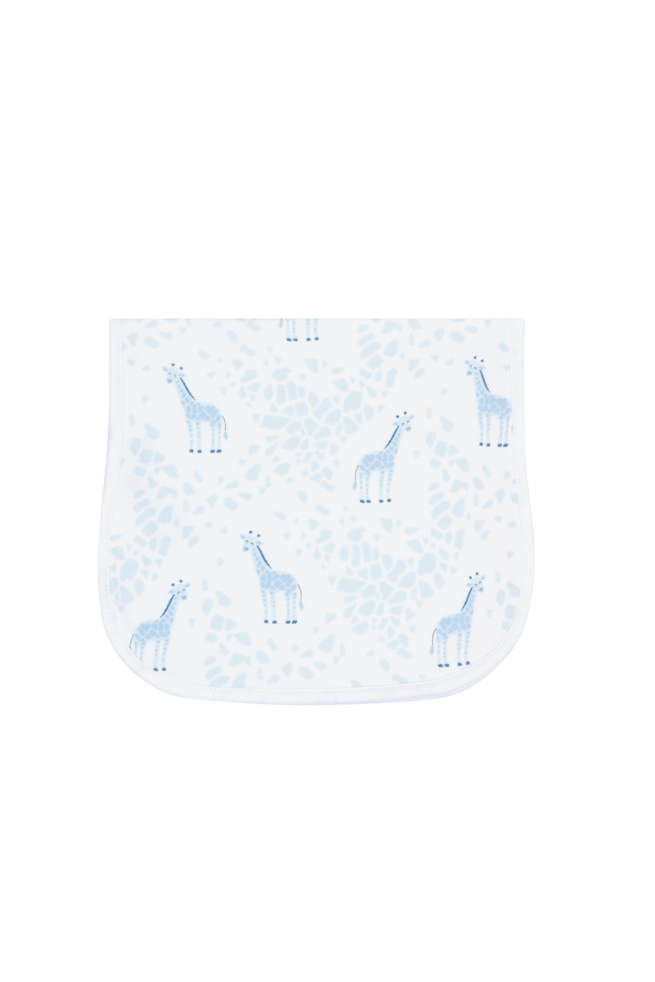 Blue Giraffe Print Burp Cloth - Blissfully Lavender BoutiqueNella Pima