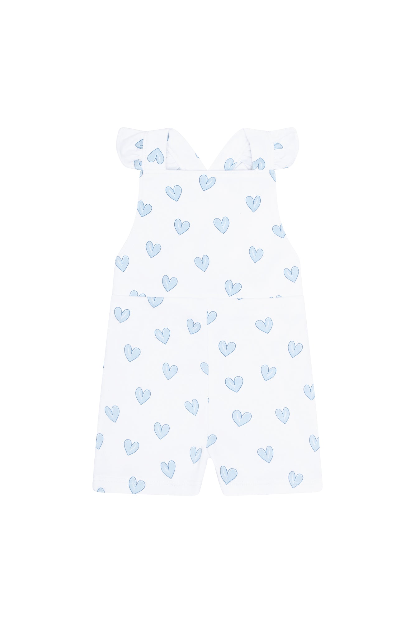 Blue Heart Print Romper - Blissfully Lavender BoutiqueNella Pima