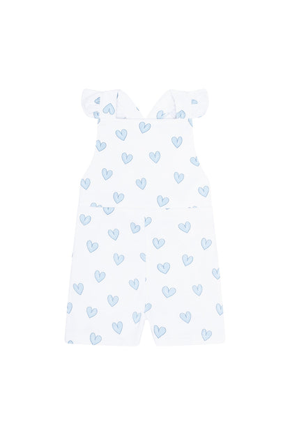 Blue Heart Print Romper - Blissfully Lavender BoutiqueNella Pima