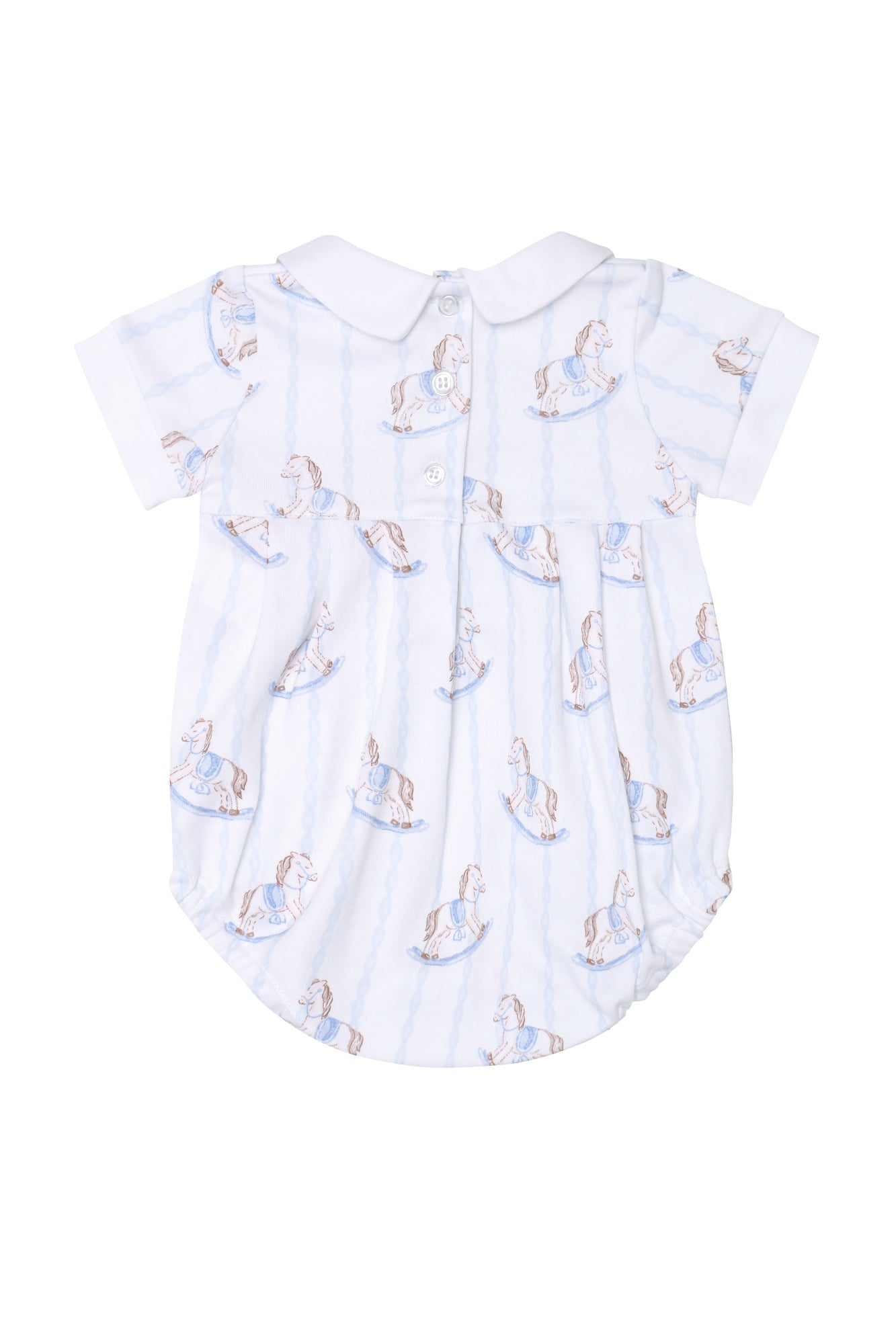 Blue Rocking Horse Baby Bubble - Blissfully Lavender BoutiqueNella Pima