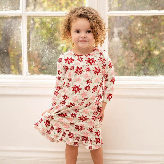 Poinsettia Boho Dress for Girls