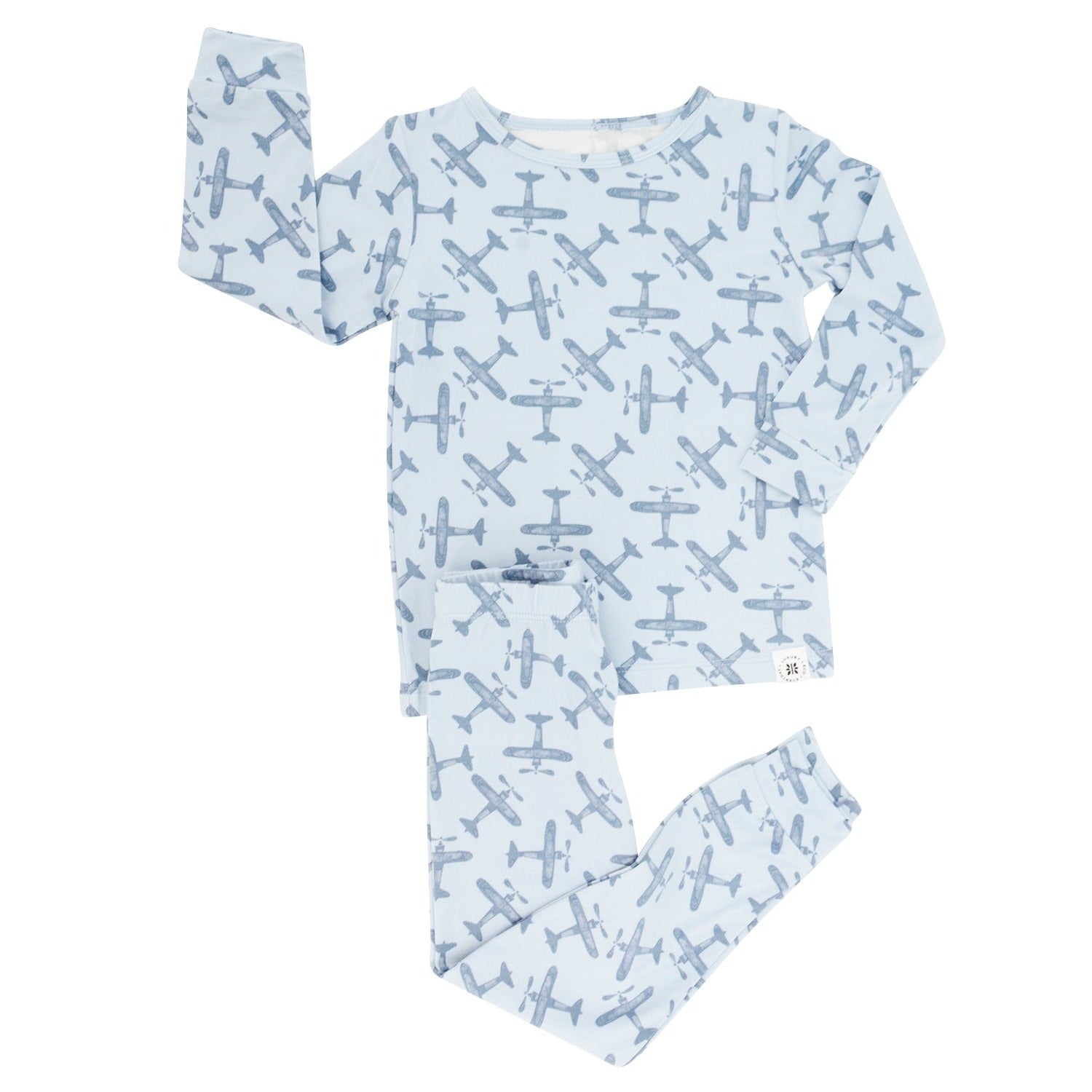 Boys Blue Airplanes Bamboo Pajama - Blissfully Lavender BoutiqueSweet Bamboo