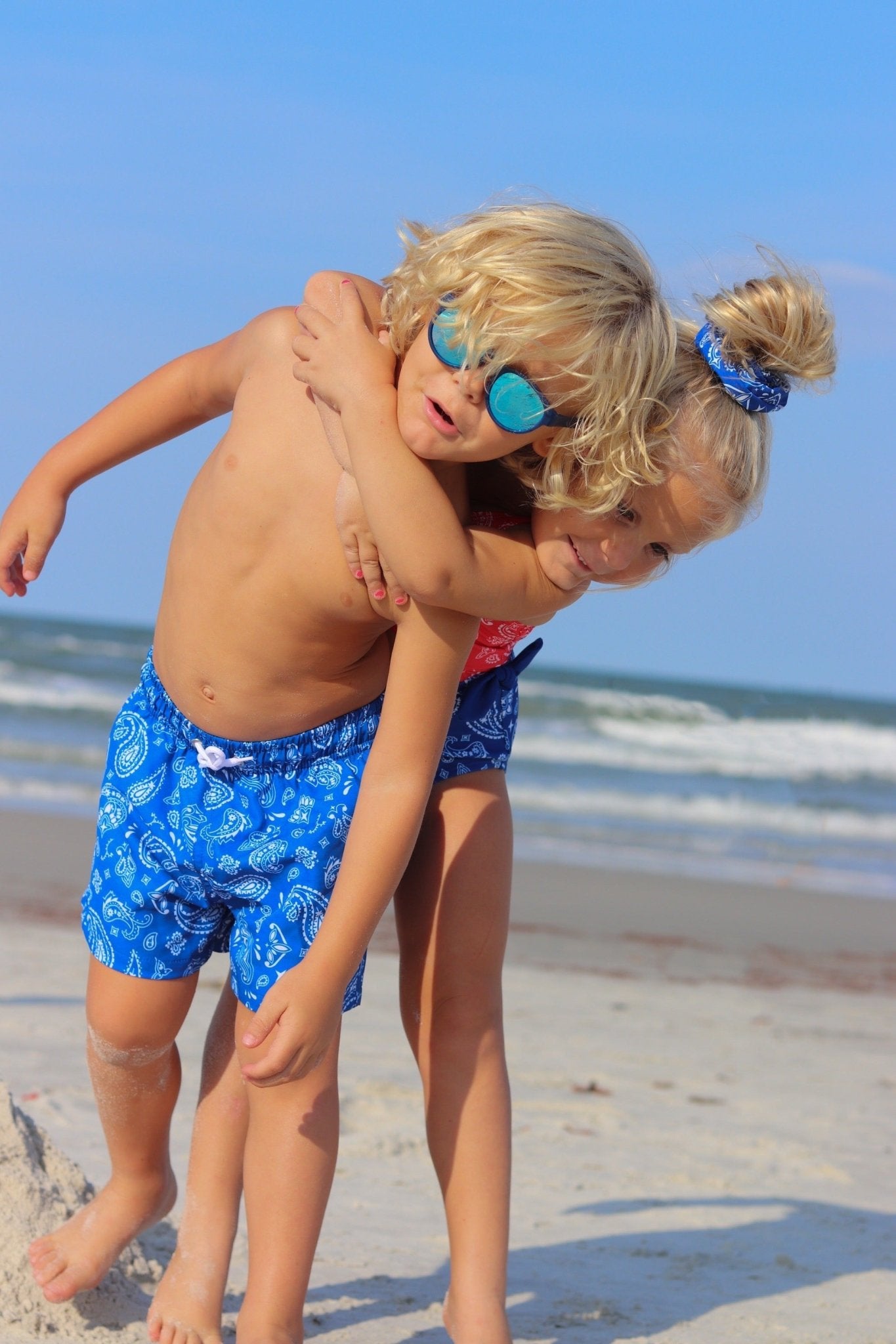 Boys Blue Glory Swim Trunks - Blissfully Lavender BoutiqueBlueberry Bay