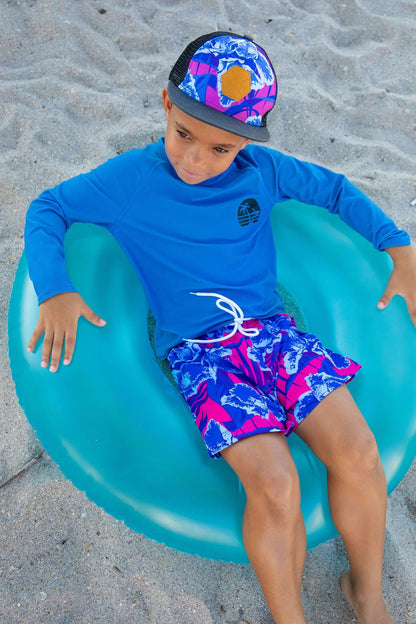 Boys Cedar Beach Rash Guard - Blissfully Lavender BoutiqueBlueberry Bay