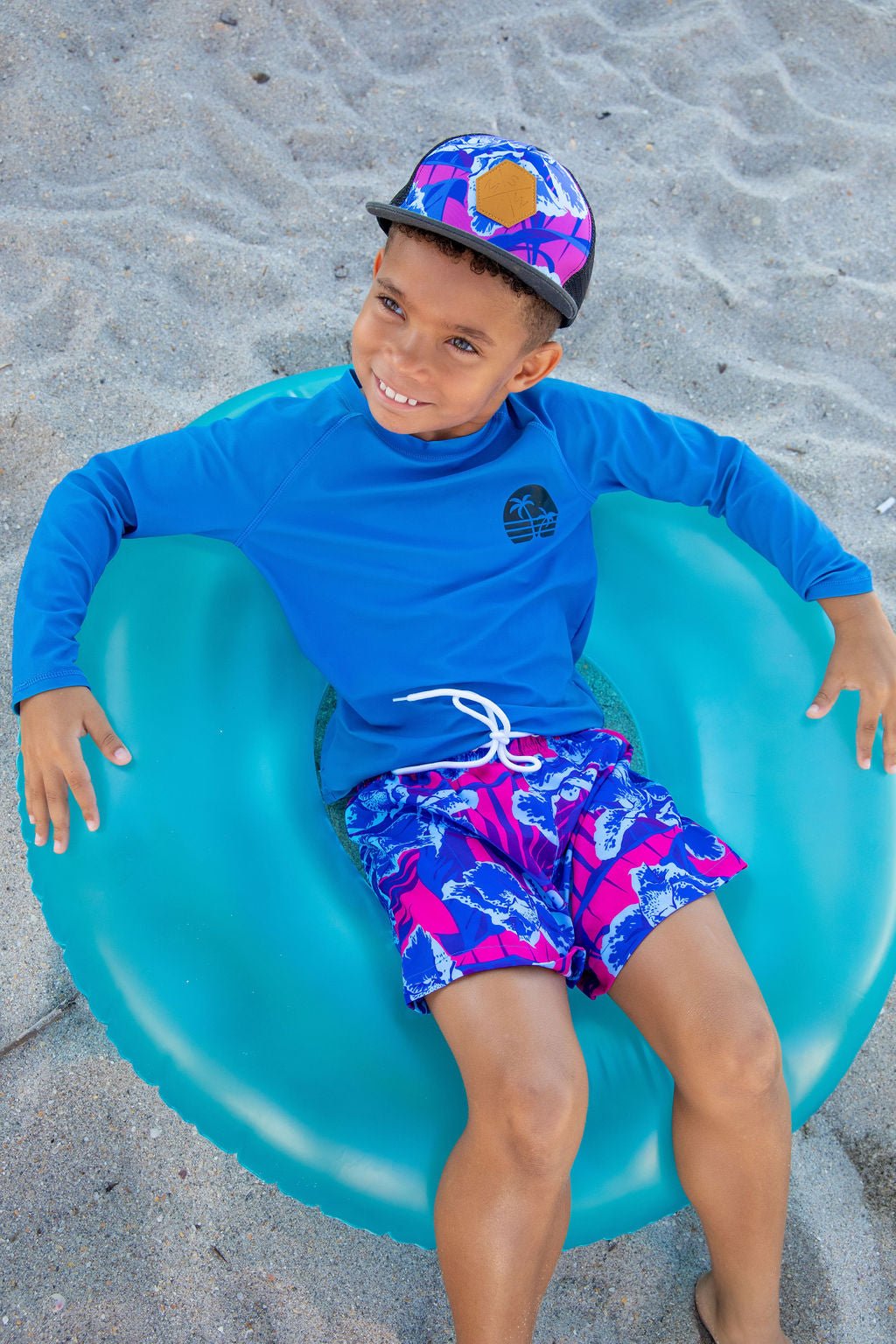 Boys Cedar Beach Rash Guard - Blissfully Lavender BoutiqueBlueberry Bay