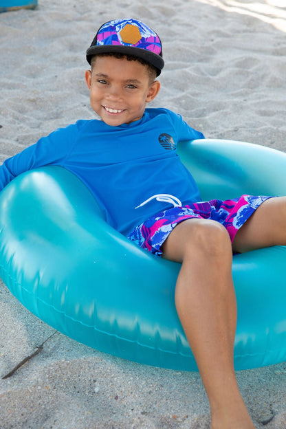 Boys Cedar Beach Rash Guard - Blissfully Lavender BoutiqueBlueberry Bay