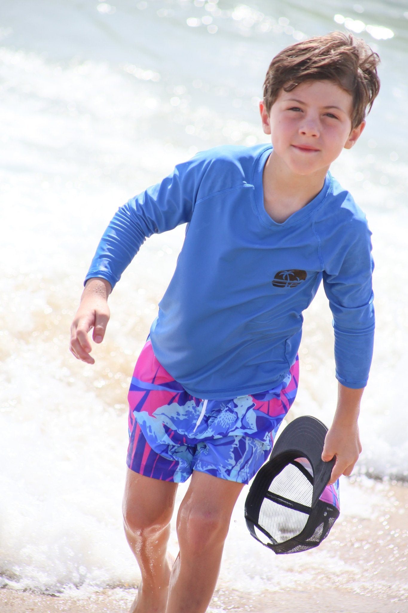 Boys Cedar Beach Rash Guard - Blissfully Lavender BoutiqueBlueberry Bay