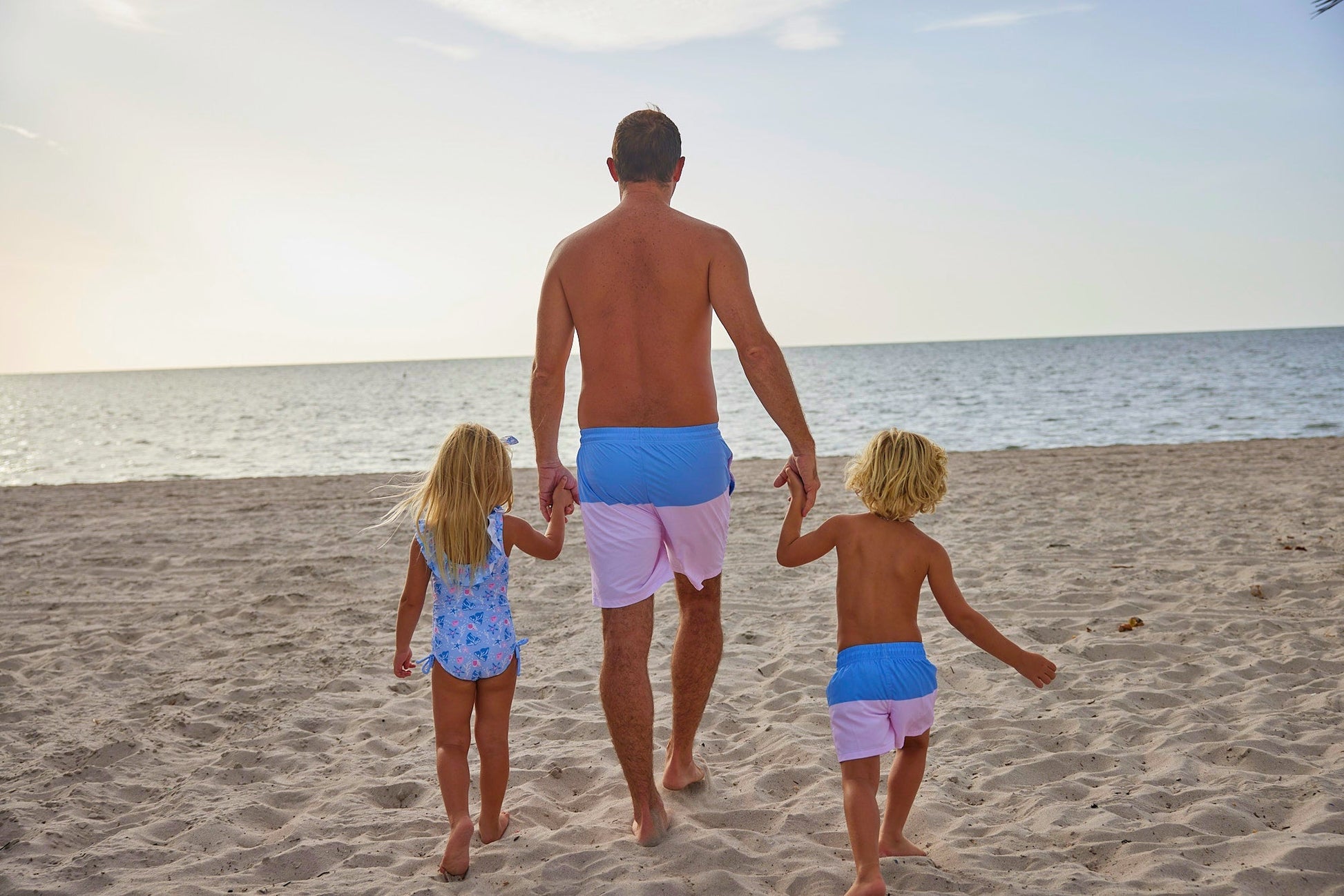 Boys Coastal Cabana Swim Trunks - Blissfully Lavender BoutiqueBlueberry Bay