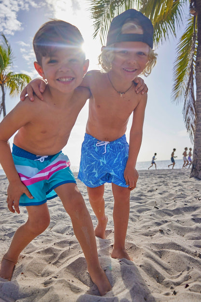 Boys Coconut Cottage Swim Trunks - Blissfully Lavender BoutiqueBlueberry Bay