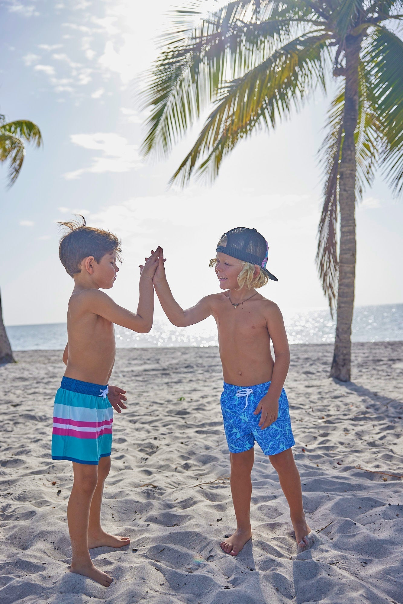 Boys Coconut Cottage Swim Trunks - Blissfully Lavender BoutiqueBlueberry Bay