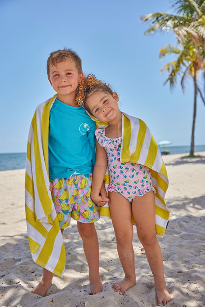 Boys Copa Banana Swim Trunks - Blissfully Lavender BoutiqueBlueberry Bay