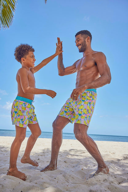 Boys Copa Banana Swim Trunks - Blissfully Lavender BoutiqueBlueberry Bay