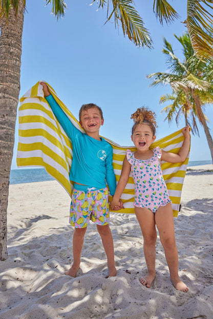 Boys Copa Banana Swim Trunks - Blissfully Lavender BoutiqueBlueberry Bay