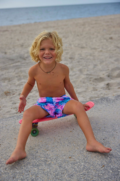 Boys Dune Digs Swim Trunks - Blissfully Lavender BoutiqueBlueberry Bay