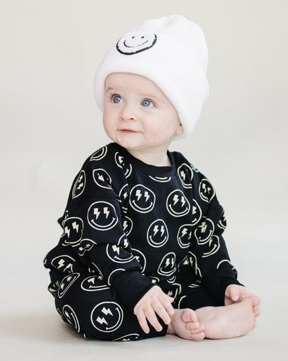 Boys Electric Smiley Jogger Set - Blissfully Lavender BoutiqueLUCKY PANDA KIDS