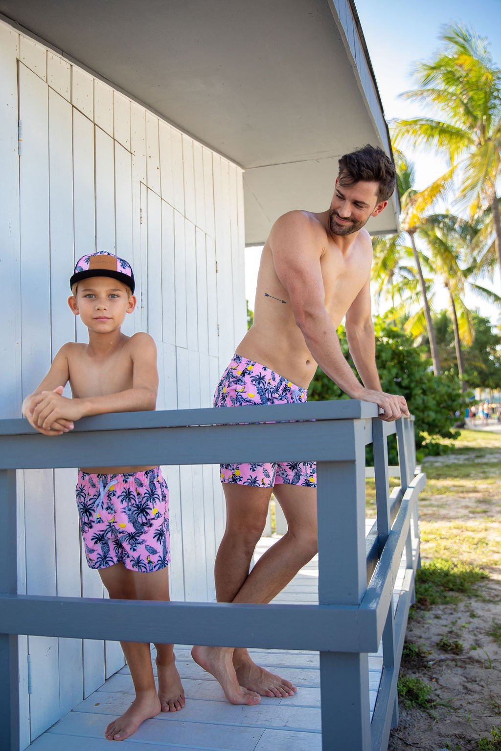 Boys Kona Reef Swim Trunks - Blissfully Lavender BoutiqueBlueberry Bay