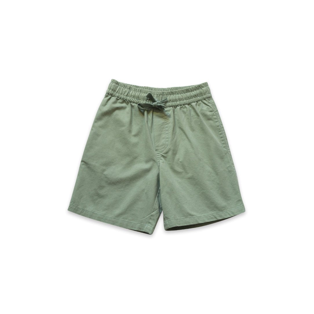 Boys Sage Green Pull On Straight Shorts - Blissfully Lavender BoutiqueBeet World