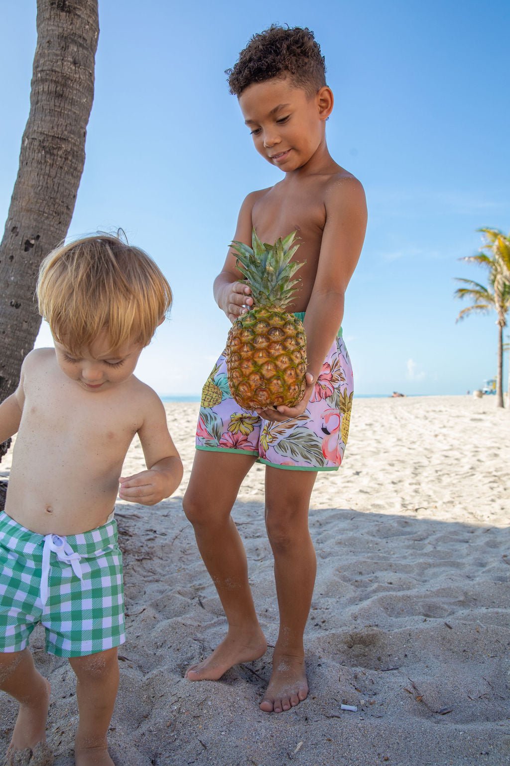 Boys Sea Oak Swim Trunks - Blissfully Lavender BoutiqueBlueberry Bay