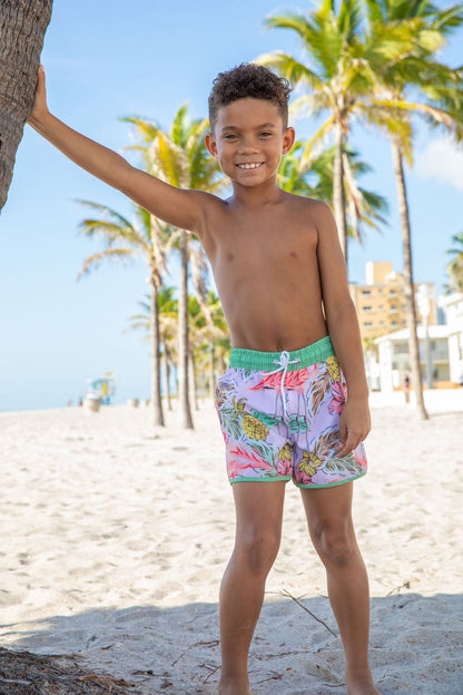 Boys Sea Oak Swim Trunks - Blissfully Lavender BoutiqueBlueberry Bay