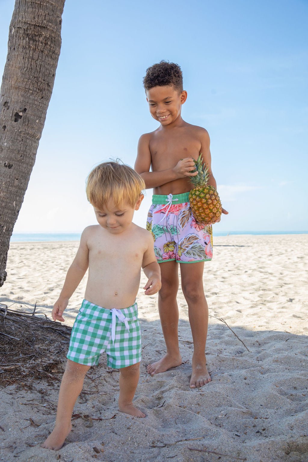 Boys Sea Oak Swim Trunks - Blissfully Lavender BoutiqueBlueberry Bay