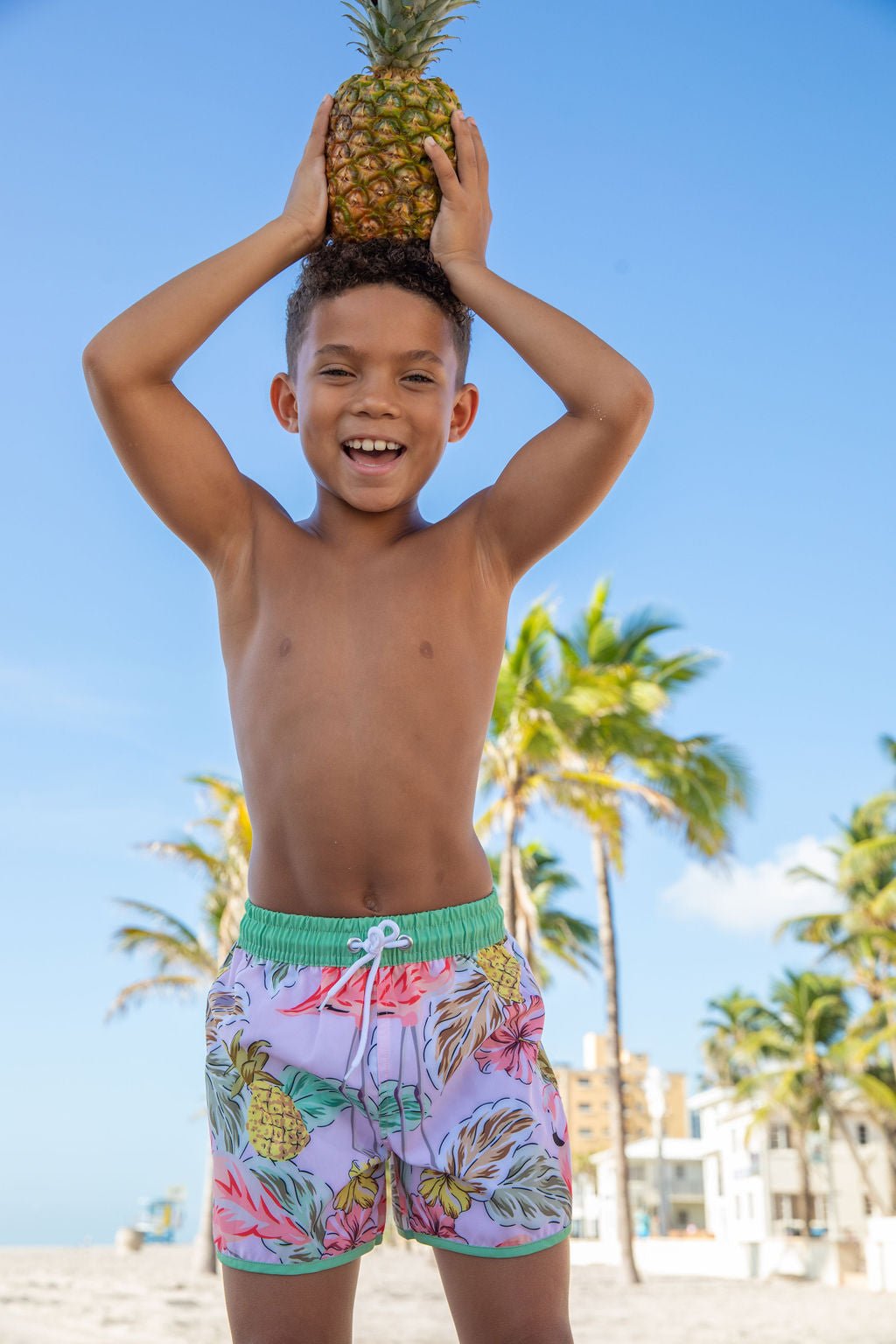 Boys Sea Oak Swim Trunks - Blissfully Lavender BoutiqueBlueberry Bay