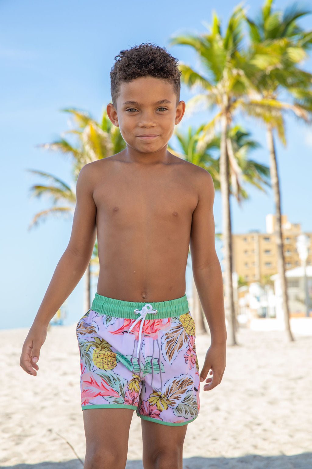 Boys Sea Oak Swim Trunks - Blissfully Lavender BoutiqueBlueberry Bay