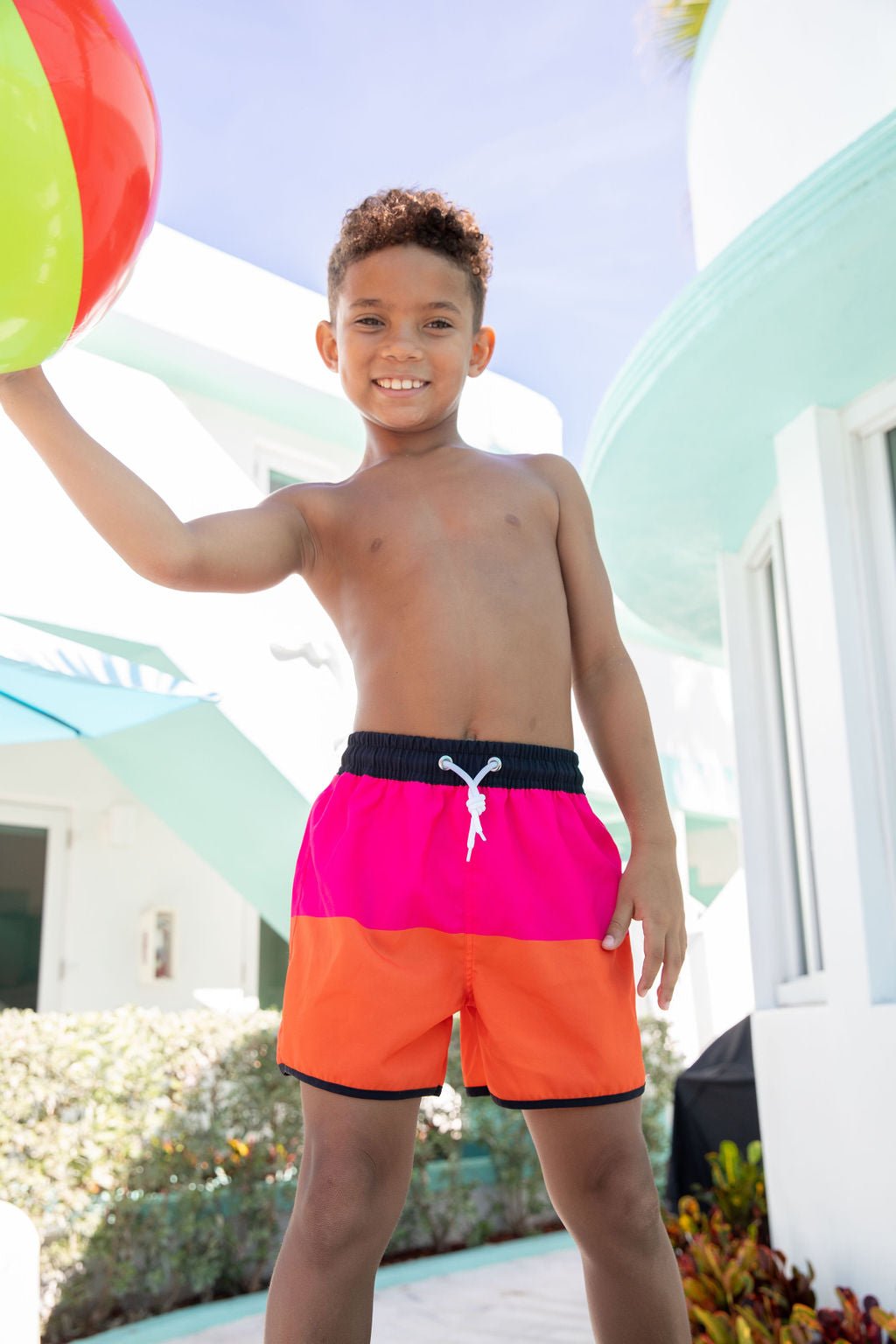 Boys Summer Heron Trunks - Blissfully Lavender BoutiqueBlueberry Bay