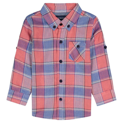 Boys Two - Faced Button - Down Shirt - Blissfully Lavender BoutiqueAndy & Evan