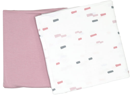Brick and Rose Swaddle Blanket - 2 Pack - Blissfully Lavender BoutiqueGoosewaddle® | Newborn Baby Blankets Toys Teethers Bibs & More