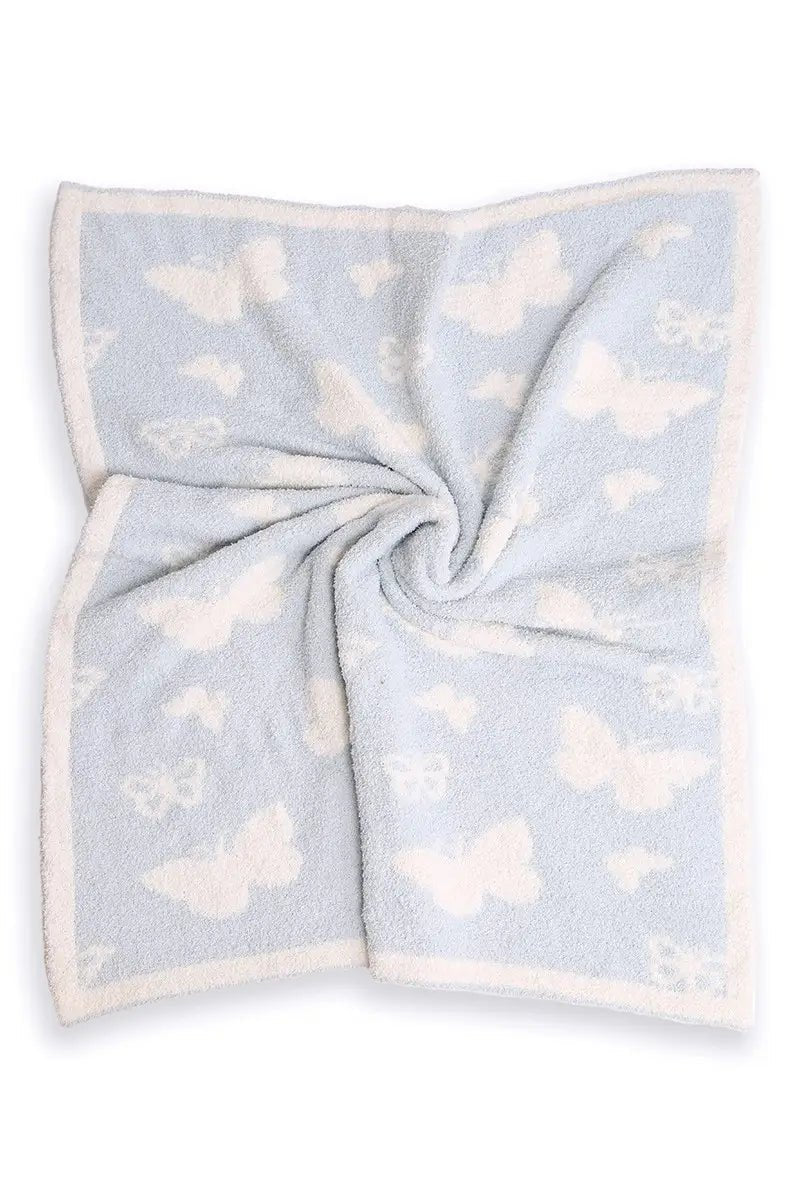 Butterfly Luxe Soft Throw Baby Blanket - Blissfully Lavender BoutiqueFashion City