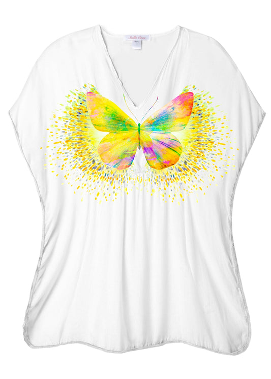 Girls Butterfly Splash Cover Up