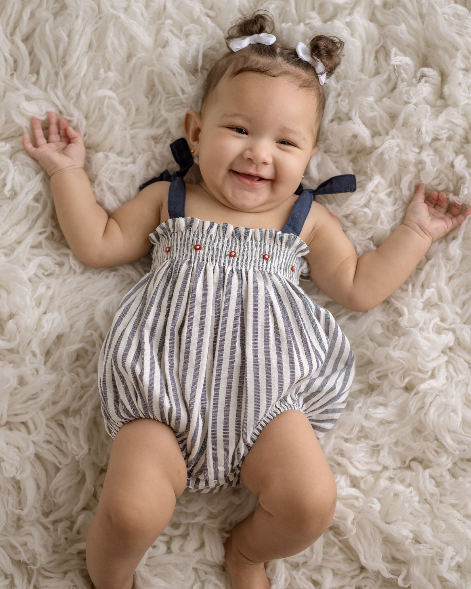 Carmen Linen Bubble Romper - Blissfully Lavender BoutiqueCuclie