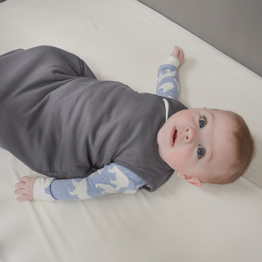 Charcoal Ribbed 1.5 TOG Sleep Sack - Blissfully Lavender BoutiqueSweet Bamboo