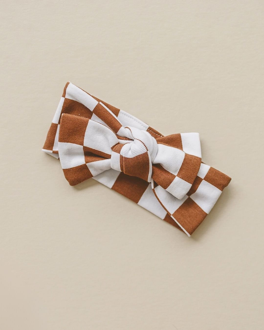 Checkered Headband | Copper