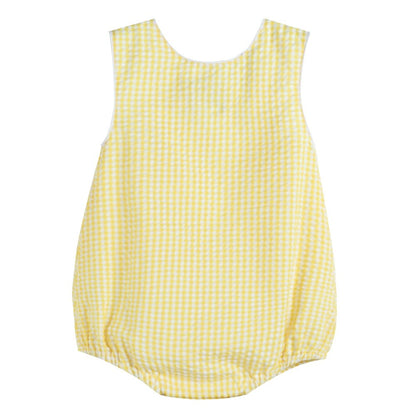 Classic Yellow Gingham Bubble Romper - Blissfully Lavender BoutiqueLil Cactus