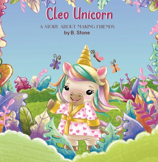 Cleo Unicorn Board Book - Blissfully Lavender BoutiqueGoosewaddle® | Newborn Baby Blankets Toys Teethers Bibs & More