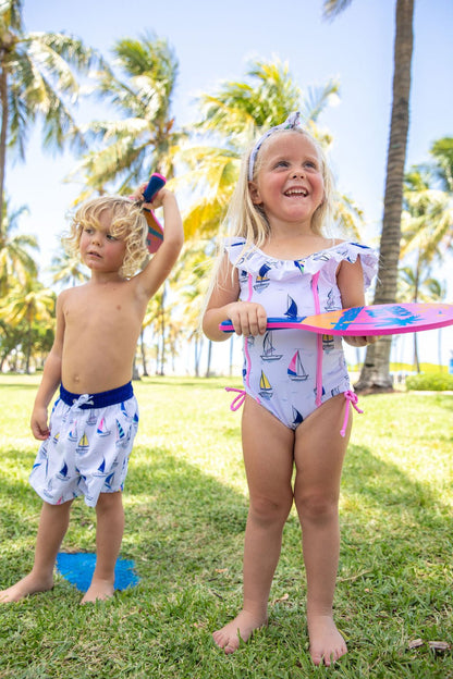 Coastal Soul One Piece Swimsuit - Blissfully Lavender BoutiqueBlueberry Bay