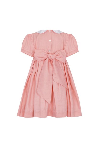 Coral Nella Smocked Dress - Blissfully Lavender BoutiqueNella Pima