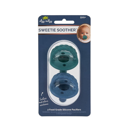 Deep Sea + Denim Sweetie Soother™ Pacifier Set - Blissfully Lavender BoutiqueItzy Ritzy