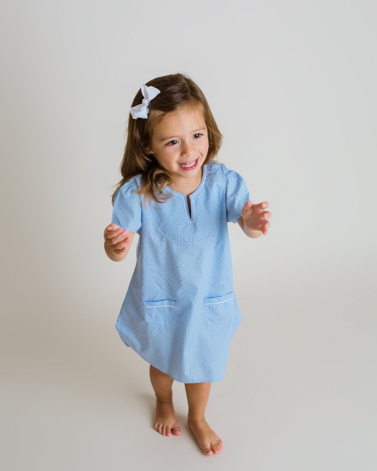 Girls Anto Pima Cotton Dress - Blissfully Lavender BoutiqueCuclie