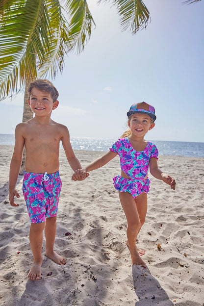 Girls Arundel One Piece Swimsuit - Blissfully Lavender BoutiqueBlueberry Bay