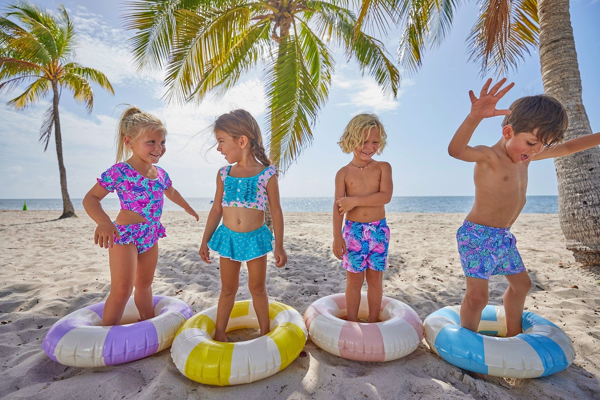 Girls Bahama Breeze Two Piece Swimsuit - Blissfully Lavender BoutiqueBlueberry Bay