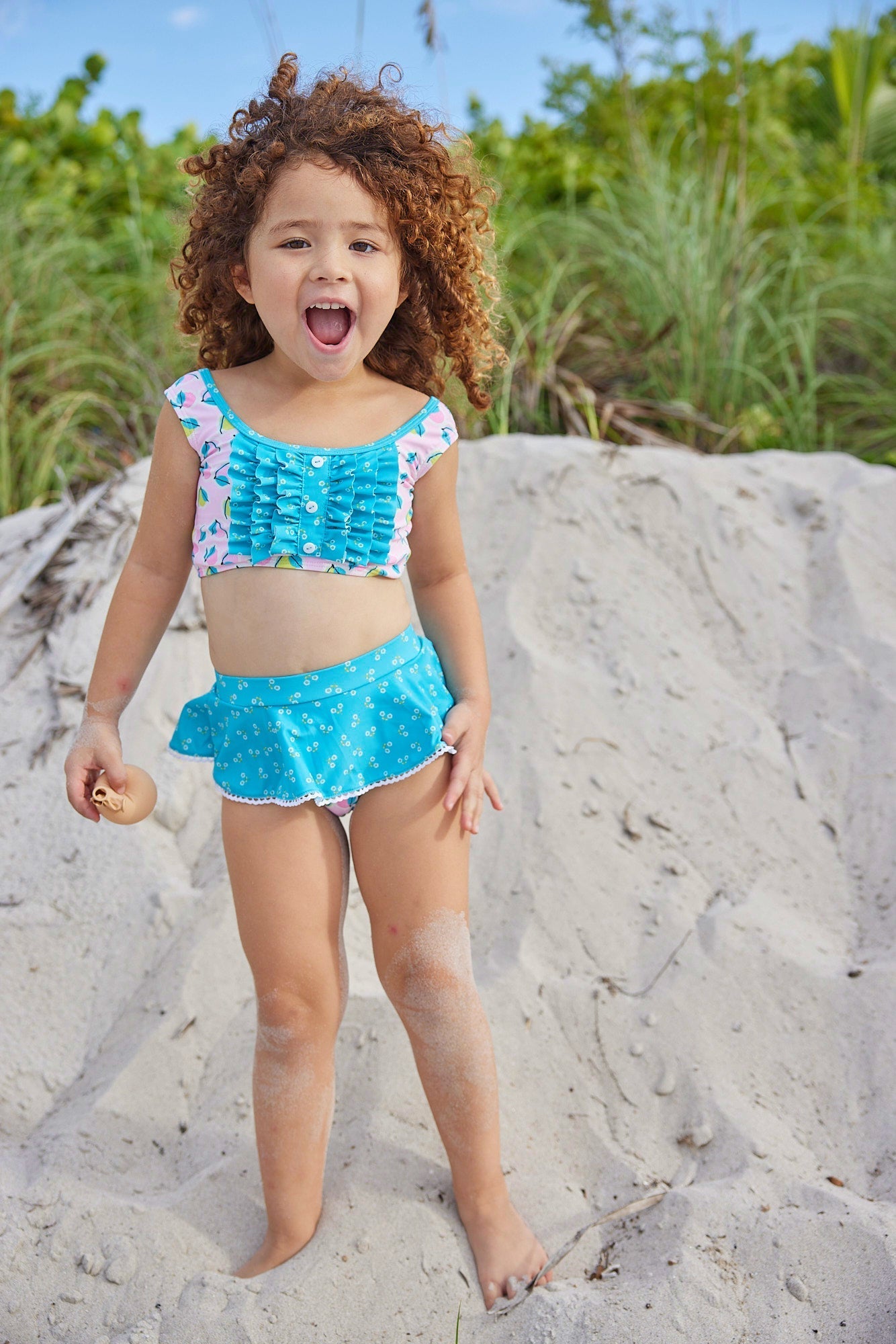 Girls Bahama Breeze Two Piece Swimsuit - Blissfully Lavender BoutiqueBlueberry Bay
