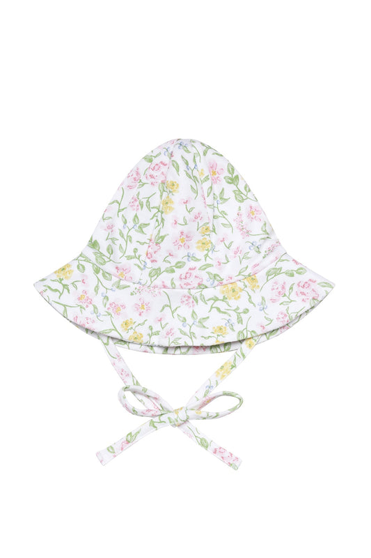 Girls Berry Wildflowers Baby Sun Hat - Blissfully Lavender BoutiqueNella Pima