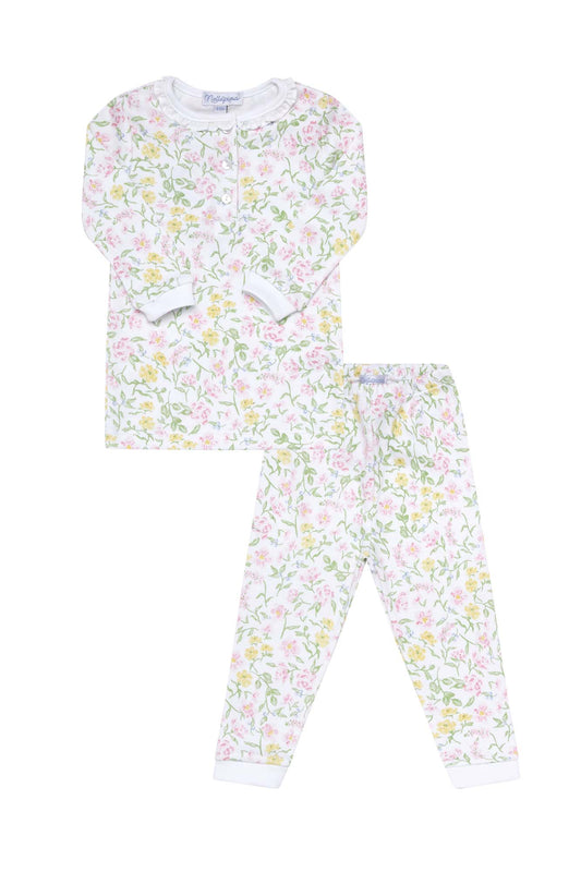 Girls Berry Wildflowers Pajamas - Blissfully Lavender BoutiqueNella Pima