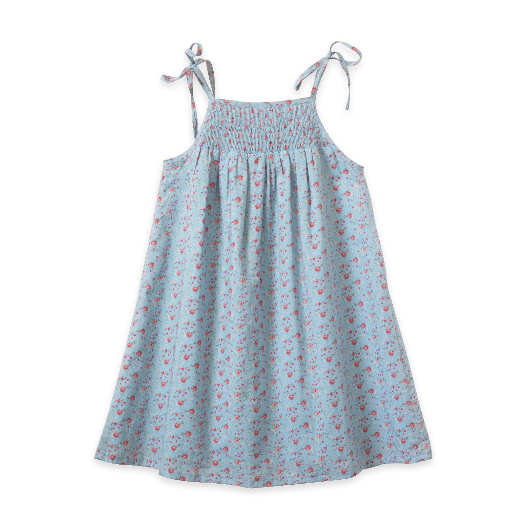 Girls Betty Summer Posy Smocked Strap Dress - Blissfully Lavender BoutiqueBeet World