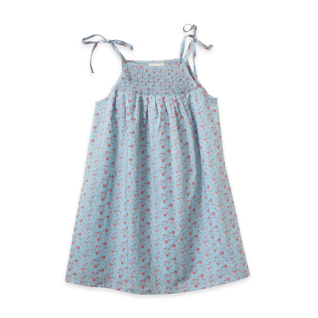 Girls Betty Summer Posy Smocked Strap Dress - Blissfully Lavender BoutiqueBeet World